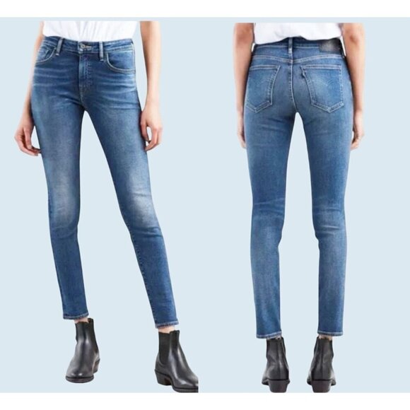 LEVI'S Made & Crafted 721 High Rise Skinny Premium Denim Jeans Sz 25 - Picture 1 of 8